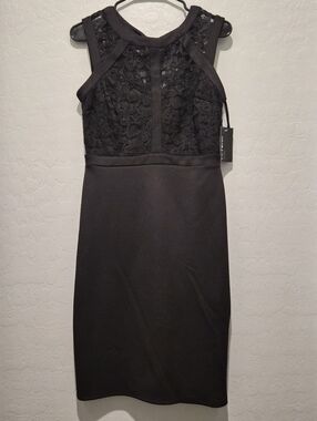 enfocus studio black lace dress En Focus Beige 4 It is size 4 with a polyester lining and elegant detailing. Enfocus Studio | Dresses |